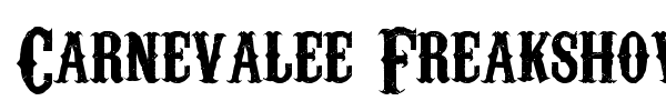 Carnevalee Freakshow font preview
